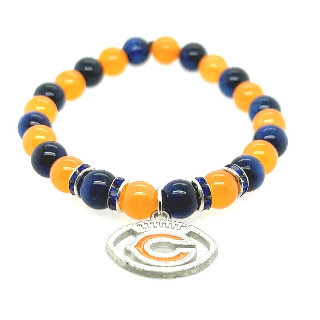 Bears Fan Gemstone Bracelet