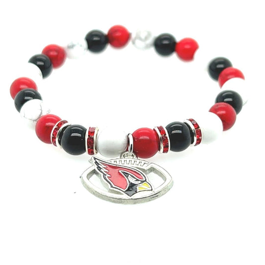 Cardinals Fan Gemstone Bracelet 2